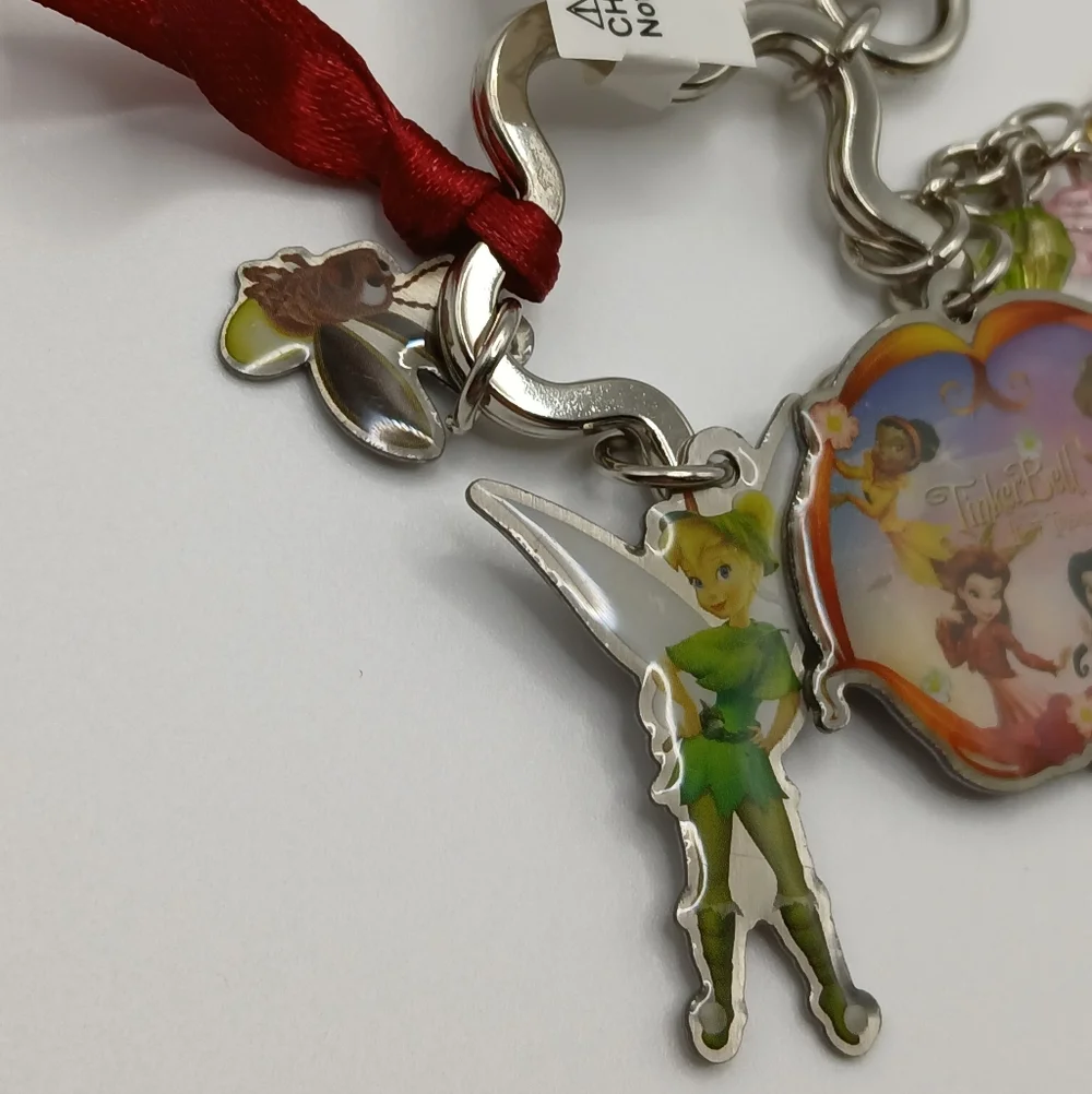 Disney Fairies Keychain with Tinker Bell Charm NWT